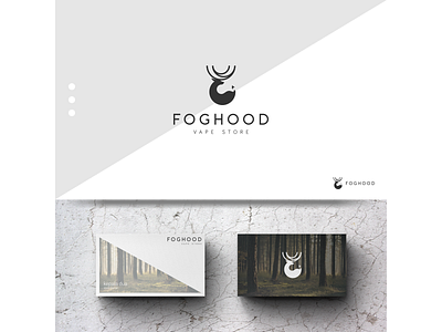 FOGHOOD brand card deer icon logo monochrome pine stag vape