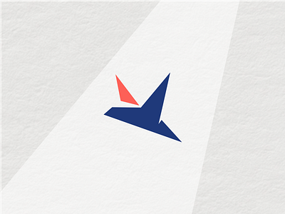 minimal and simple bird logo