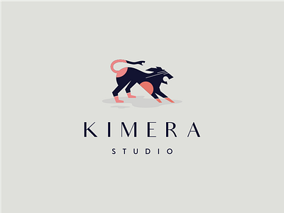 Kimera Studio animal chimera hound illustration logo retro snake