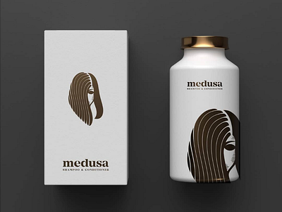 Medusa black branding death horror packaging medusa snake woman