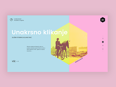 Faculty of Graphic Arts Web Redesign cmyk concept minimalistic redesign