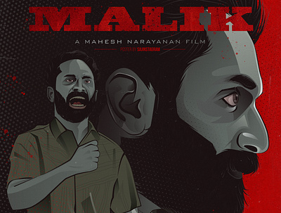 malik | Malayalam Movie Illustrative Poster