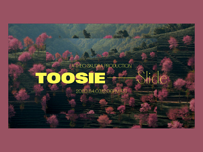 Warmup — Toosie Slide adobe xd art direction design drake graphic design type