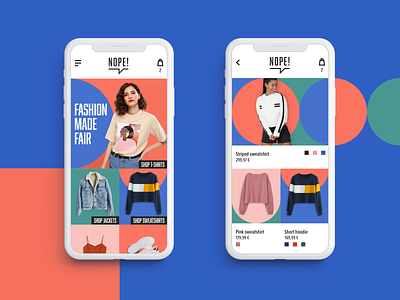 Nope! app clothes fashion geometry ui woman