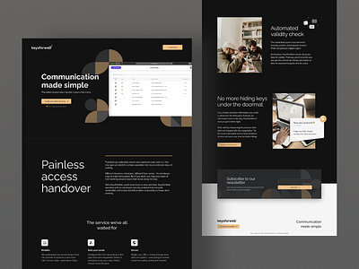 🔑KeysForWeb - Landing Page branding design development minimal ui uiux ux web website website design