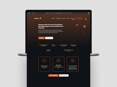 Bonfire - WordPress Development business dark design development frontend logo minimal money ui web website website design wordpress