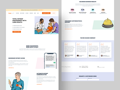 lumahealth - WordPress Website Development agency design development digital illustration minimal ui ux web website website design wordpress