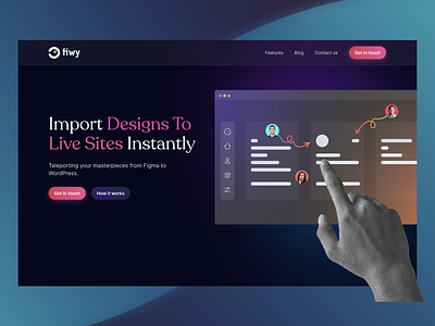 Fiwy - Website UI/UX Design
