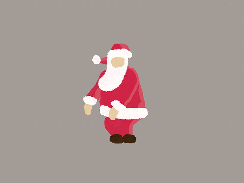 Flossing Santa animation character christmas dancing editorial floss frame frame by frame holiday illustration loop motion procreate santa texture