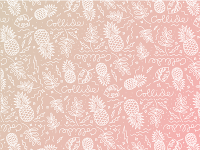 Collide Pineapple Pattern collide pattern pineapple tropical