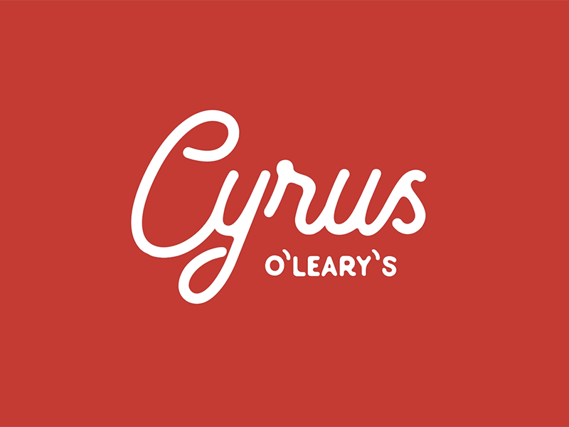Cyrus O'Leary's Pies logo animation