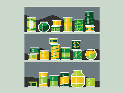 Canned Food can cans food food drive illustration spokane