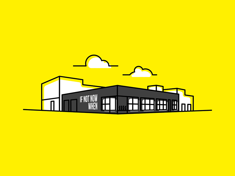 HDG Architecture office building animation after effects animation architecture illustration lottie monoline office spokane svg yellow