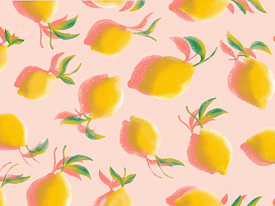 Lemons! drawing fruit illustration lemon procreate spokane summer texture