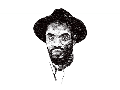 Illustration beard character drawing hat illustration inktober man portrait procreate sketch spokane texture