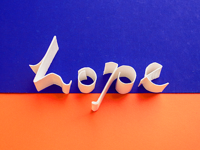 Hope color cut paper editorial hope illistration line nyc paper photograhy tyopgraphy type