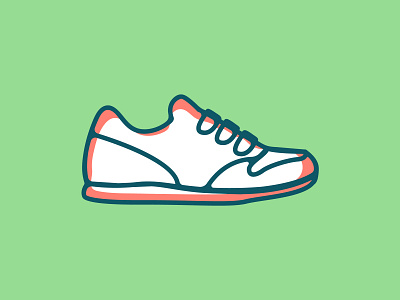 Sneaker app branding design editorial icon illustration kicks line logo nyc shoe shoelace sneaker ui vector velcro