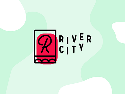 River City Logo abstract brand branding bridge city design icon illustration logo organic r river spokane typography vector