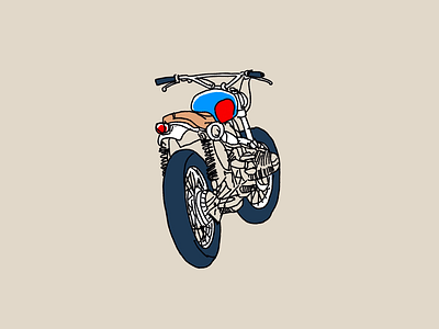 Scrambler bmw branding design editorial illustration moto motorcycle nyc procreate procreate app scrambler sketch texture