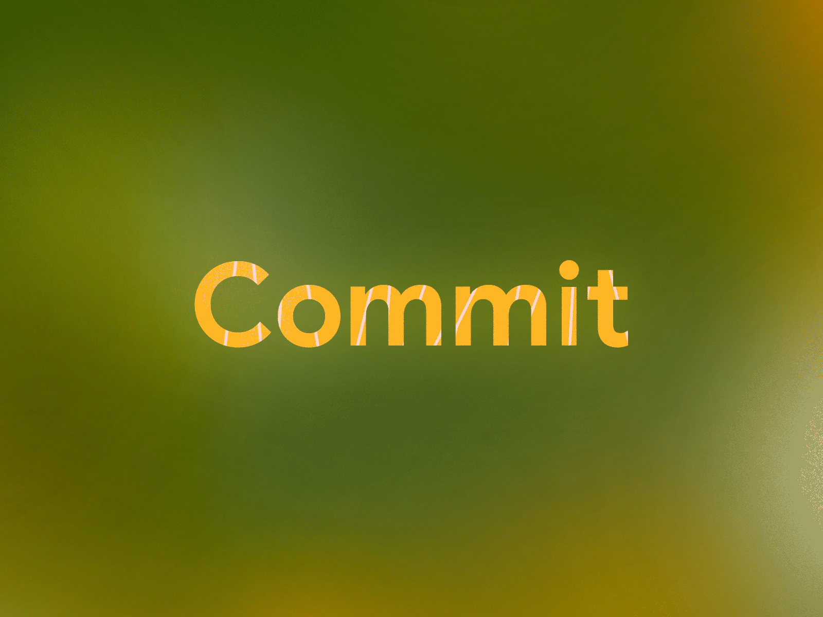 Commit after effects animation branding design editorial kinetic logo motion text type typogaphy