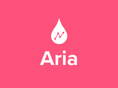 Aria - A logo for a Diabetes control app branding diabetes logo logo design mobile app design