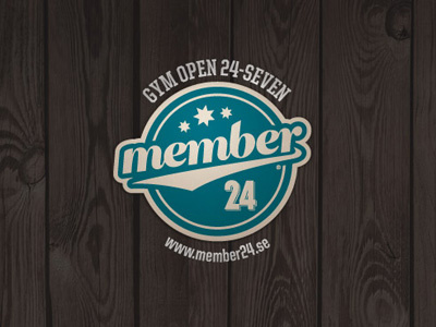 Member 24 – Logo gym logo logo design member retro vintage