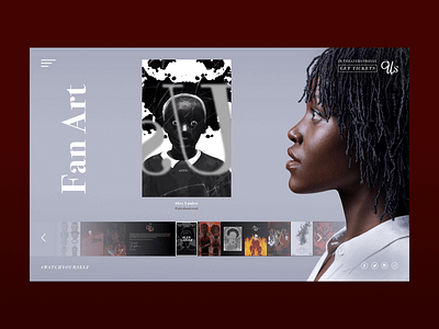 Official Site for Jordan Peele's Us - Fan Art Gallery clean design gallery minimal movie official website site design type typogaphy typography ui ux visual web web deisgn website