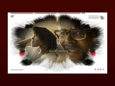 Official Site for Jordan Peele's Us - Home clean design layout minimal movie official website site design type typogaphy typography ui ux visual web web deisgn website