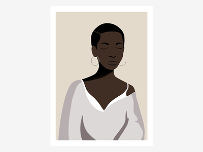 Black is Beautiful 🖤 beautiful black flat gray illustration portrait woman