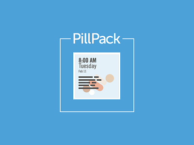 PillPack Blog Post Illustration drugs flat illustration museo sans pillpack pills
