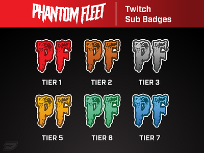 Phantom Fleet Twitch Sub Badges badge discord emotes esports fleet game gaming live pf phantom stream subscribe subscribers tier twitch twitchemotes twitter
