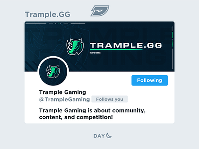 Trample Gaming | Social Media Layout competitive design esports game gaming graphic header layout live media mixer rhino social stampede stream team trample twitch twitter youtube