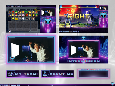 FateOfWaves | Twitch Branding alert branding design esports fgc gaming graphic layout live melee panel screen sfv smash ssb stream twitch valorant youtube