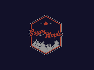 Sugar Maple Cafe branding cafe coffee logo