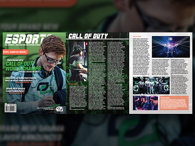 eSports Magazine Layout call of duty callofduty esports gaming layout magazine optic optic gaming