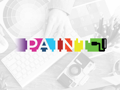 Thirty Logos 9 - Paint art branding brush design logo logos paint roller swatches thirty thirtylogos typography