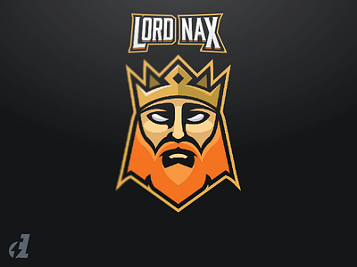 Lord Nax Mascot Logo beard crown design ginger gold illustration illustrator king knight logo mascot medieval