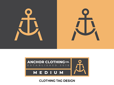 #ThirtyLogos 10 - Anchor anchor brand branding clothing icon label logo monogram thirty day logo challenge thirty days