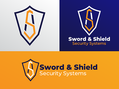 #ThirtyLogos 12 - Sword & Shield branding icon logo monogram security shield sword systems thirty day thirty day logos thirty logo challenge