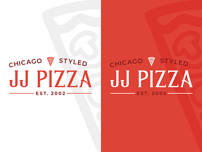 #ThirtyLogos 13 - JJ Pizza brand branding chicago design jj pizza logo logomark oven pizza styled text thirty day logo challenge thirty day logos toppings typography