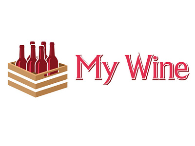 #ThirtyLogos 26 - My Wine box brand branding crate delivery design icon logo thirty day logo challenge thirty day logos thirty logos vector wine winery