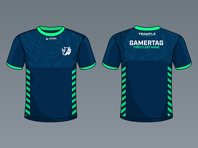 Trample Gaming - Jersey Concept apparel brand branding concept design art esports game gaming illustration jersey print rhino shirt sports stream team trample twitch