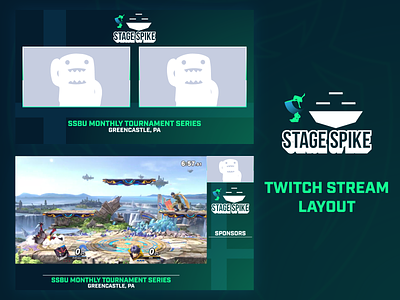 Stage Spike - Live Stream Layout bros esports game gaming inkling live lucina mixer series smash spike ssb stage stream super tournament twitch twitch.tv ultimate