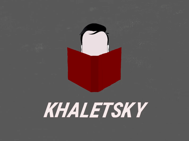 Intro For Channel Khaletsky animation book gif intro logo open book videologo