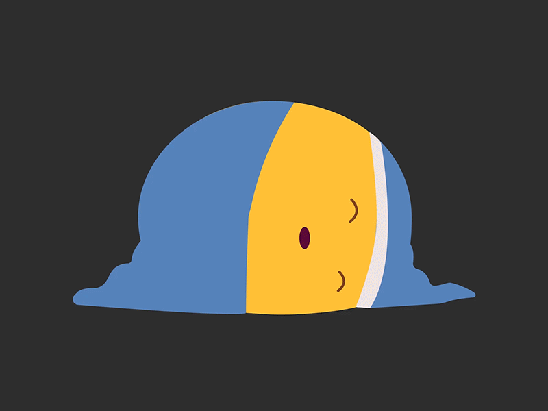 Sleepy head. animation character gif head rig sleep sticker to sleep