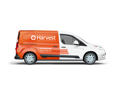 Harvest Landscape Van Wrap brand branding car design harvest landscape logo van van design van wrap