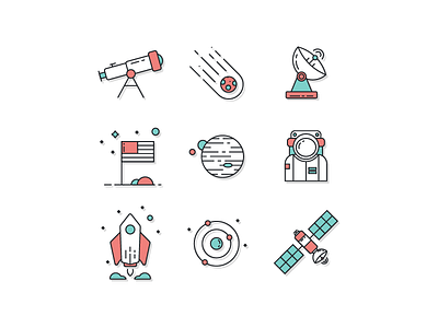 Outer Space Icons icon icon set icons outer space space space icons
