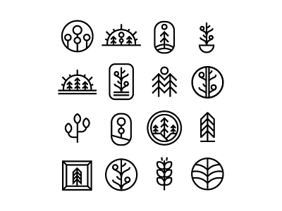 16 Tree/Plant Logo Marks