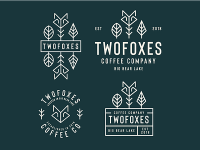 Twofoxes Final Logo Designs and Branding brand branding coffee coffee branding coffee shop final logo logo twofoxes