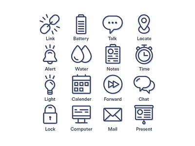 Business and Tech Icon Set business business icons clean icon pack icon set icons minimal simple icons tech tech icons